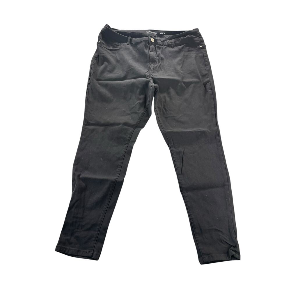 Elite Black Wash Denim High Rise Stretchy Skinny Jeans Women's Size 3X